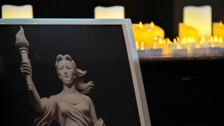 News Bilder des Tages Candles are seen placed in remembrance during the rally to mark the 37th anniversary of the Chinese military crackdown on the pro-democracy movement in Beijing s Tiananmen Square at the chapel of the Waseda Hoshien in Tokyo, Japan on Wednesday, June 3, 2026.  TKP2026060303 KEIZOxMORI