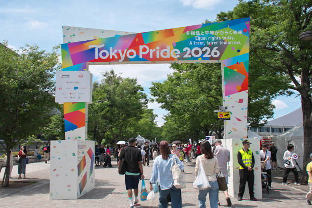 Peoples are seen gather the event Tokyo Pride 2026 in Tokyo, Japan on Saturday, June 6, 2026.  TKP2026060601 KEIZOxMORI