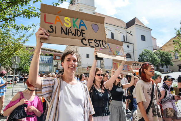 The Brno Pride Parade passed through the city centre as part of the Brno Pride Week 2026 event, in Brno, Czech Republic, on June 6, 2026. (CTKxPhoto MonikaxHlavacova) CTKPhotoP2026060604419  CTKPhotoP2026060604419