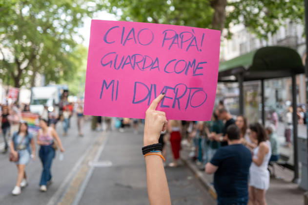 IPA85406751 - Turin. PRIDE 2026 more than 150,000 people parade through the streets of the city center. Pictured: images from Pride Copyright: xRiccardoxGIordanox xRiccardoxGiordanox 85406751
