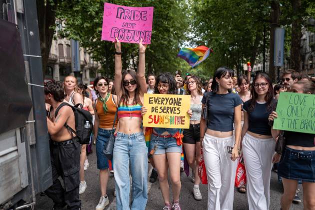 IPA85406755 - Turin. PRIDE 2026 more than 150,000 people parade through the streets of the city center. Pictured: images from Pride Copyright: xRiccardoxGIordanox xRiccardoxGiordanox 85406755