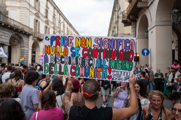 IPA85406876 - Turin. PRIDE 2026 more than 150,000 people parade through the streets of the city center. Pictured: images from Pride Copyright: xRiccardoxGIordanox xRiccardoxGiordanox 85406876
