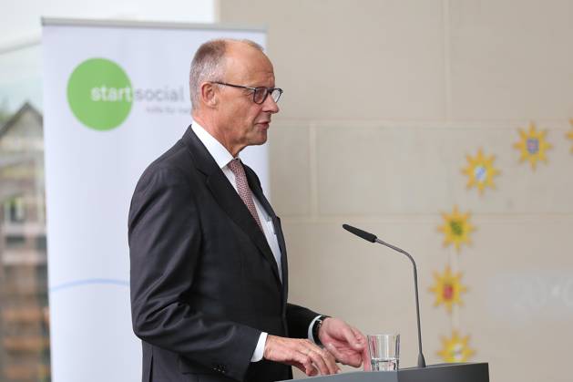 Berlin, Deutschland, 09.06.2026: Bundeskanzleramt: Preisverleihung startsocial2026 : Bundeskanzler Friedrich Merz (CDU) Copyright: xdtsxNachrichtenagenturx dts_122167
