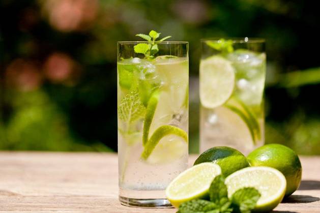 Healthy soft drink mineral water with limes and mint in summer Copyright: xjuniartx Panthermedia69874766.jpg