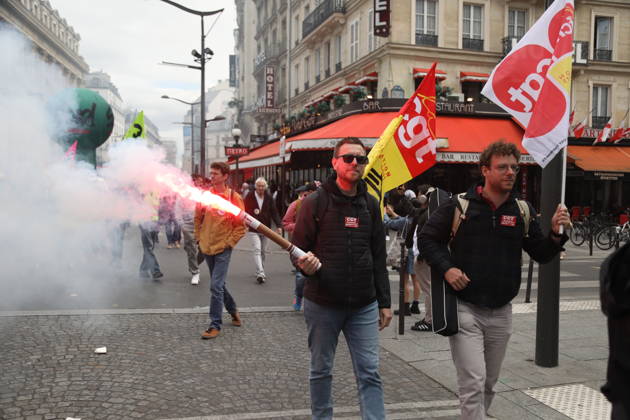 SNCF workers take part in a demonstration during a national strike in Paris PARIS, FRANCE - JUNE 10: SNCF workers take part in a demonstration during a national strike in Paris, France on June 10, 2026. Railway unions called for the action to protest against company reorganizations and working conditions. Mohamad Salaheldin Abdelghani Alsayed Anadolu Paris France. Editorial use only. Please get in touch for any other usage. Copyright: x2026xAnadoluxMohamadxSalaheldinxAbdelghanixAlsayedx