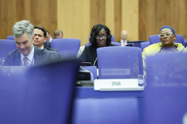 June 10, 2026, New York, New York, USA: LAKIESHA HAWKINS, Acting Deputy Associate Administrator for NASAÃ¢â‚¬â ¢s Exploration Systems Development Mission Directorate, speaks during the opening day of the 69th session of COPUOS. HAWKINS discussed NASAÃ¢â‚¬â ¢s Artemis campaign, including the planned Artemis III and Artemis IV missions, highlighting international cooperation, the role of UNOOSA and future human exploration of the Moon. New York USA  - ZUMAo116 20260610_znp_o116_007 Copyright: xBiancaxOterox