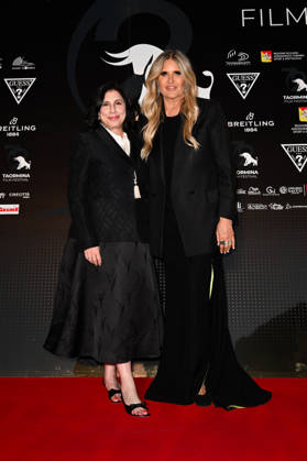 IPA85558500 - Taormina, 72nd Taormina Film Fest 2026 Day 1, red carpet. Pictured: Sue Kroll, Tiziana Rocca  Copyright: xManuelexMangiarottix xDxAvanzo Mangiarottix 85558500