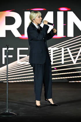 IPA85562058 - Taormina, 72nd Taormina Film Fest 2026 Night 1, Awards Ceremony Pictured: Malika Ayane  Copyright: xMaurizioxD avanzox xDxAvanzo Mangiarottix 85562058