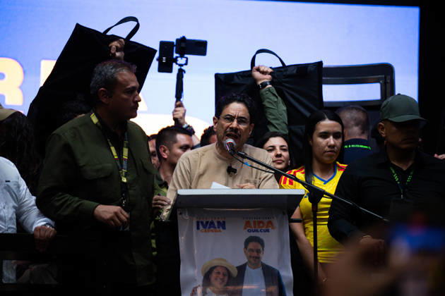 Ivan Cepeda Rally in Medellin Left-wing presidential candidate Ivan Cepeda Castro for the political party Pacto Historico takes part during a rally in Medellin, Colombia in the midst of the presidential runoff election, on june 10, 2026. Photo by: Camilo Moreno Long Visual Press Medellin Antioquia Colombia Copyright: xCamiloxMorenox