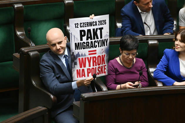 RECORD DATE NOT STATED 10.06.2026 WARSZAWA SEJM RP Warsaw 10 06 2026 59th session of the Sejm of the 10th term - Polish Parliament DEBATA I GLOSOWANIE NAD WOTUM NIEUFNOSCI DLA MINISTRA MSWIA MARCINA KIERWINSKIEGO DEBATE AND VOTE ON THE NO-CONFIDENCE MOTION FOR THE MINISTER OF THE INTERIOR MARCIN KIERWINSKI N Z DARIUSZ MATECKI FOT DAMIAN BURZYKOWSKI NEWSPIX.PL NEWSPIX.PL --- newspix.pl 