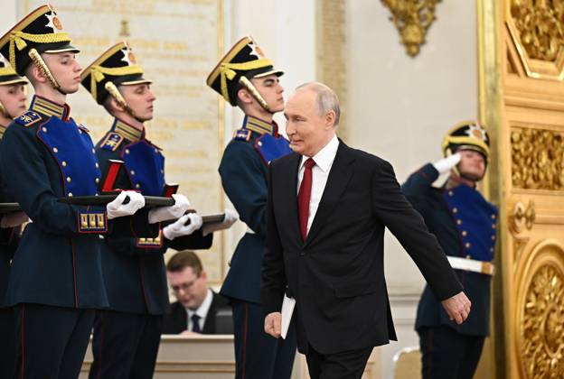 Russia Putin State Awards Presentation 9188382 12.06.2026 Russian President Vladimir Putin arrives to attend a ceremony to present the State Awards for achievements in science and technology, literature and arts, and humanitarian activity, as well as the Hero of Labour gold medals, at the Kremlin in Moscow, Russia. Sergey Bobylev Sputnik Moscow Russia  Copyright: xSergeyxBobylevx