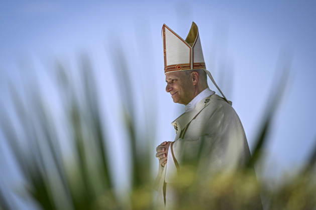 SPAIN - POPE LEO XIV LEADS A HOLY MASS AT THE PORT OF SANTA CRUIZ DE TENERIFE , ON THE CANARY ISLAND OF TENERIFE - 2026 6 12 Spain, Vatican, 2026 6 12 Pope Leo XIV leads a Holy mass at the port of Santa Cruz de Tenerife, on the Canary Island of Tenerife EDITORIAL USE ONLY - NO BOOKS Copyright: xVATICANxMEDIA CPPx