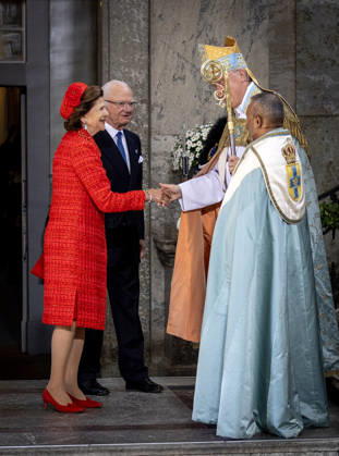 Entertainment Bilder des Tages 13-06-2026 Sweden Te Deum on the occasion of the celebration of the King and Queens Golden wedding anniversary in Stockholm. King Carl Gustaf and Queen Silvia Â  Copyright: xPPEx