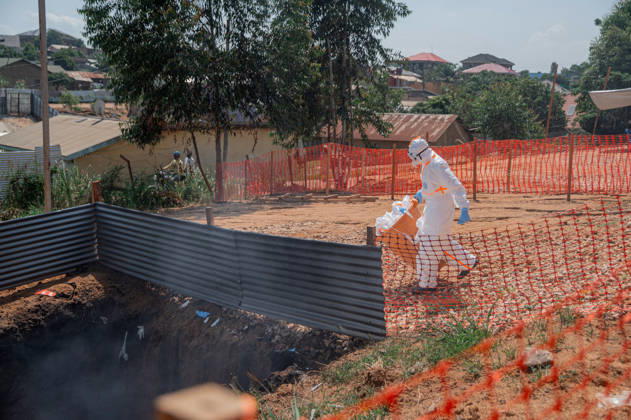 Ebola outbreak in Democratic Republic of Congo BUNIA, DEMOCRATIC REPUBLIC OF THE CONGO - JUNE 13: Personal protective equipment used by healthcare workers are also separated and transported to an incineration site for disposal in accordance with biomedical waste management protocols, as an infected citizen who has the Ebola virus has died in Bunia, Democratic Republic of the Congo (DRC), on June 13, 2026. Stringer Anadolu Bunia Democratic Republic of the Congo. Editorial use only. Please get in touch for any other usage. Copyright: x2026xAnadoluxStringerx