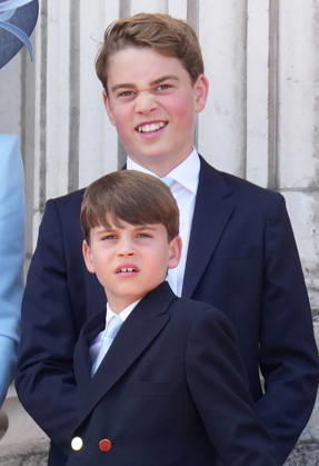 Trooping the Colour 2026 Prince George and Prince Louis attend Trooping the Colour at Buckingham Palace, London, UK, on the 13th June 2026. Picture by James Whatling London Buckingham Palace Greater London United Kingdom  WHA-0826