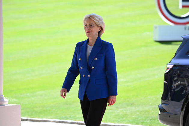 Ursula von der Leyen, President of the European Commission Arrivées des chefs détats et de gouvernement au sommet du G7 à Evian le 15 juin 2026 Jeanne Accorsini Bestimage Arrival of heads of state and government at the G7 summit in Evian on June 15, 2026 Evian France Copyright: xJeannexAccorsinix xPoolx xBestimagexJeannexAccorsinix xPoolx xBestimagex