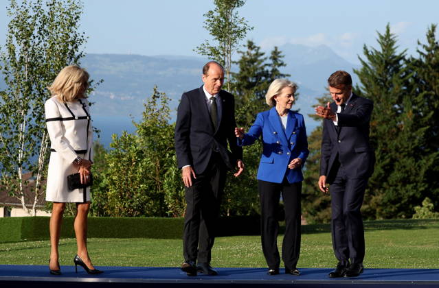 Ursula von der Leyen, President of the European Commission, her husband Heiko, Brigitte Macron, President Emmanuel Macron Arrival of thestate and government for a working dinner Responding together to major international challenges on the sidelines of the G7 summit in Évian-les-Bains on June 15, 2026 Dominique Jacovides Bestimage Arrival of the G7 heads of state and government for a working dinner Responding together to major international challenges on the sidelines of the G7 summit in Évian-les-Bains on June 15, 2026, Évian, France,detected_source_language Copyright: xDOMINIQUExJACOVIDESx xBESTIMAGExDOMINIQUExJACOVIDESx xBESTIMAGEx