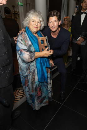 June 17, 2026, London, United Kingdom: Miriam Margolyes and Lee Knight seen posing with the Raindance Icon Award at the Raindance Film Festival Opening Gala held at the Waldorf Hilton, Aldwych. London United Kingdom - ZUMAs197 20260617_aaa_s197_409 Copyright: xPhilxLewisx