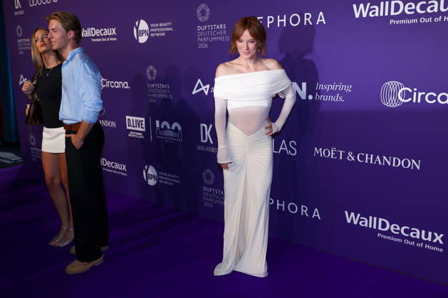 18.06.2026, Jeannine Michaelsen (Schauspielerin, Radio- und Fernsehmoderatorin) auf dem Purple Carpet bei den Verleihung des DUFTSTARS Award in den Rheinterrassen Düsseldorf. Der Deutscher Parfumpreis DUFTSTARS 2026 zählen zu den renommiertesten Beautyawards und Duft-Awards Deutschlands. Nordrhein-Westfalen Deutschland