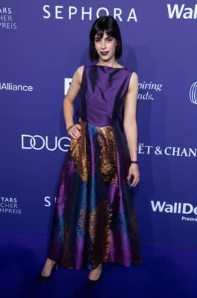 Marlene WALDTHALER (Lenis s Scents), Influencerin, Portraet, Porträt, Portrait, Angeschnittenes Einzelbild, Einzelmotiv, Roter Teppich, Red Carpet Show, Purple Carpet, Ankunft, arrival, bei den DUFTSTARS 2026 - Deutscher Parfumpreis Verleihung des deutschen Parfumpreises DUFTSTARS durch die Fragrance Foundation am 18.06.2026, Rheinterrassen, Duesseldorf.