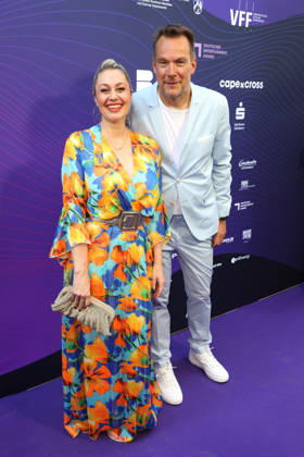 Ruth Moschner and Rolf Hellgardt attend the German Entertainment Award ceremony on June 18, 2026, in Cologne, Germany Deutscher Entertainment Award in Cologne, Germany
