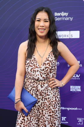 Mai Thi Nguyen Kim attends the German Entertainment Award ceremony on June 18, 2026, in Cologne, Germany Deutscher Entertainment Award in Cologne, Germany