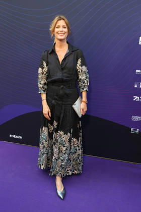 Valerie Niehaus attends the German Entertainment Award ceremony on June 18, 2026, in Cologne, Germany Deutscher Entertainment Award in Cologne, Germany