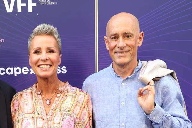 Sonja Zietlow and her husband Jens Oliver Haas attend the German Entertainment Award ceremony on June 18, 2026, in Cologne, Germany Deutscher Entertainment Award in Cologne, Germany