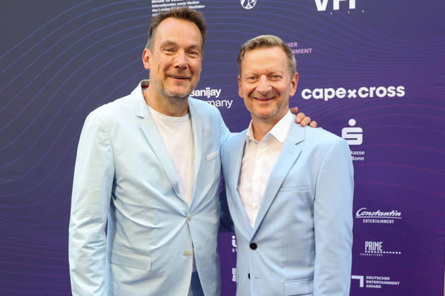 Rolf Hellgardt and Michael Kessler attend the German Entertainment Award ceremony on June 18, 2026, in Cologne, Germany Deutscher Entertainment Award in Cologne, Germany