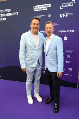 Rolf Hellgardt and Michael Kessler attend the German Entertainment Award ceremony on June 18, 2026, in Cologne, Germany Deutscher Entertainment Award in Cologne, Germany