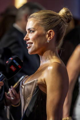 ABB DUFTSTARS- Sylvie Meis zu Gast auf dem blauen Teppich bei der Verleihung des Deutschen Parfumpreises Duftstars 2026 auf der Rheinterrasse am 18.06.2026 in Duesseldorf NRW Deutschland