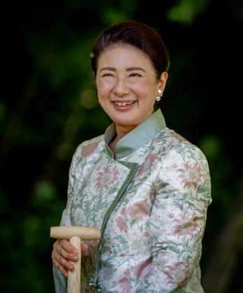 19-06-2026 Amsterdam Empress Masako planting a cherry tree in the Blossom Park in the Amsterdam Forest on the 3rd and last day of the 3 day statevisit to the Netherlands. Â  Copyright: xPPEx