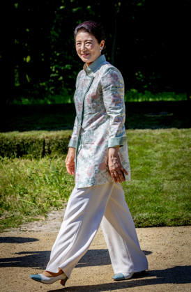 19-06-2026 Amsterdam Empress Masako planting a cherry tree in the Blossom Park in the Amsterdam Forest on the 3rd and last day of the 3 day statevisit to the Netherlands. Â  Copyright: xPPEx