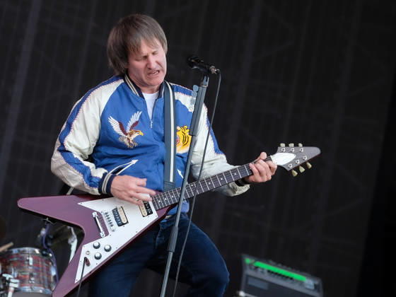 June 19, 2026, Newport, United Kingdom: Tim Wheeler, lead vocalist and guitarist with Northern Irish rock band Ash, performing live on stage at the Isle of Wight. The current line up consists of Tim Wheeler lead vocals, guitar, keyboard..Mark Hamilton bass synth and Rick McMurray drum, percussion Newport United Kingdom - ZUMAs197 20260619_aab_s197_011 Copyright: xDawnxFletcher-Parkx