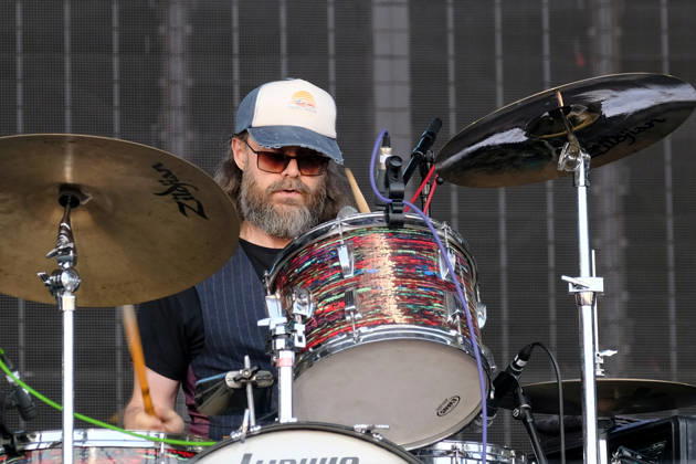 June 19, 2026, Newport, United Kingdom: Rick McMurray drummer and percussionist with Northern Irish rock band Ash, performing live on stage at the Isle of Wight. The current line up consists of Tim Wheeler lead vocals, guitar, keyboard..Mark Hamilton bass synth and Rick McMurray drum, percussion Newport United Kingdom  - ZUMAs197 20260619_aab_s197_015 Copyright: xDawnxFletcher-Parkx