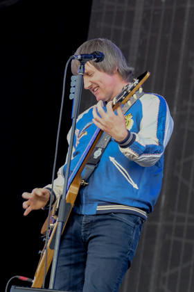 June 19, 2026, Newport, United Kingdom: Tim Wheeler, lead vocalist and guitarist with Northern Irish rock band Ash, performing live on stage at the Isle of Wight. The current line up consists of Tim Wheeler lead vocals, guitar, keyboard..Mark Hamilton bass synth and Rick McMurray drum, percussion Newport United Kingdom - ZUMAs197 20260619_aab_s197_017 Copyright: xDawnxFletcher-Parkx