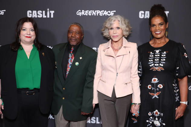Santa Monica CA June 19: Katie Camosy, Manning Rollerson jr.III, Jane Fonda, Jo Banner. at the Los Angeles Premiere Of Gaslit held at The Laemmle Monica Film Center in Santa Monica, CA. on June 19, 2026 Credit: AdMedia Santa Monica USA - ZUMAa123 20260619_zaa_a123_161 Copyright: xADx