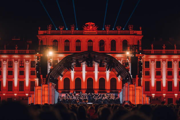 (260620) -- VIENNA, June 20, 2026 -- This photo taken on June 19, 2026 shows a view of the Summer Night Concert 2026 presented by the Vienna Philharmonic Orchestra in Vienna, Austria. (Niklas Schnaubelt The Vienna Philharmonic Orchestra Handout via Xinhua) AUSTRIA-VIENNA-SUMMER NIGHT CONCERT HexCanling 