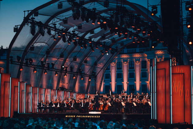 (260620) -- VIENNA, June 20, 2026 -- This photo taken on June 19, 2026 shows a view of the Summer Night Concert 2026 presented by the Vienna Philharmonic Orchestra in Vienna, Austria. (Niklas Schnaubelt The Vienna Philharmonic Orchestra Handout via Xinhua) AUSTRIA-VIENNA-SUMMER NIGHT CONCERT HexCanling 