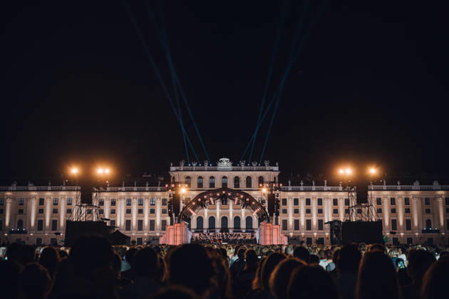 (260620) -- VIENNA, June 20, 2026 -- This photo taken on June 19, 2026 shows a view of the Summer Night Concert 2026 presented by the Vienna Philharmonic Orchestra in Vienna, Austria. (Niklas Schnaubelt The Vienna Philharmonic Orchestra Handout via Xinhua) AUSTRIA-VIENNA-SUMMER NIGHT CONCERT HexCanling 
