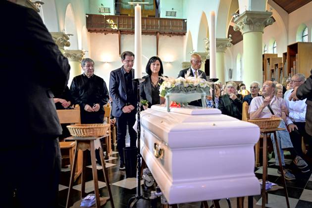 Funeral of Frank Michael ROTHEUX, BELGIUM - JUNE 20 : Sandra pictured during the funeral of Frank Michael who died at the age of 79 on June 20, 2026 in Rotheux, Belgium, 20 06 2026 Rotheux Belgium  Copyright: xSesx