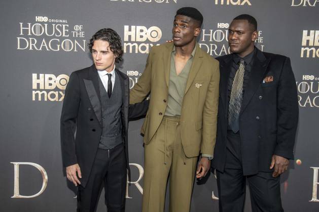 ABB HBO- Harry Collett, Clinton Liberty und Abubakar Salim zu Gast auf dem schwarzen Teppich bei der Deutschland Premiere zur dritten Staffel der HBO Original Serie House of the Dragon im Kino International am 19.06.2026 in Berlin Berlin Deutschland