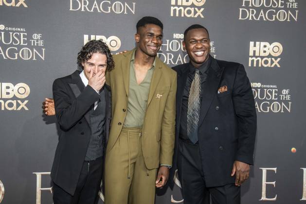 ABB HBO- Harry Collett, Clinton Liberty und Abubakar Salim zu Gast auf dem schwarzen Teppich bei der Deutschland Premiere zur dritten Staffel der HBO Original Serie House of the Dragon im Kino International am 19.06.2026 in Berlin Berlin Deutschland