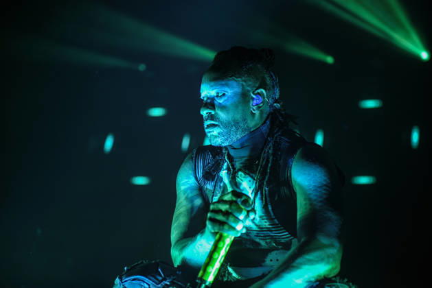 The Prodigy performs at the Sónar festival The Prodigy during their performance at the Sónar festival on June 20, 2026, in LHospitalet de Llobregat, Barcelona, Catalonia, Spain. The legendary British rave band, fronted by Liam Howlett and Maxim and with nearly 40 years of experience, continues to deliver one of the most explosive live performances in electronic music, with a setup designed more like a traditional live band than a conventional electronic live show. Spain,detected_source_language  Copyright: xAlbertoxParedesx 7612394
