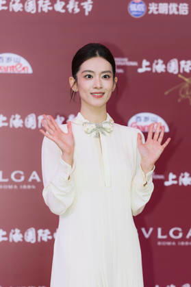 SHANGHAI, CHINA - JUNE 20: Actress Chen Haoyu arrives at the red carpet of the closing ceremony for the 28th Shanghai International Film Festival on June 20, 2026 in Shanghai, China.  Copyright: xVCGx 111649386706