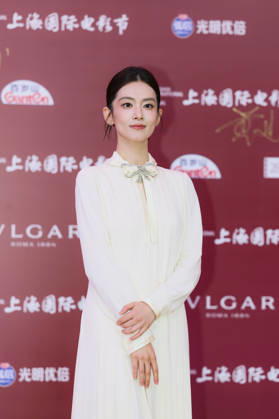 SHANGHAI, CHINA - JUNE 20: Actress Chen Haoyu arrives at the red carpet of the closing ceremony for the 28th Shanghai International Film Festival on June 20, 2026 in Shanghai, China.  Copyright: xVCGx 111649386710