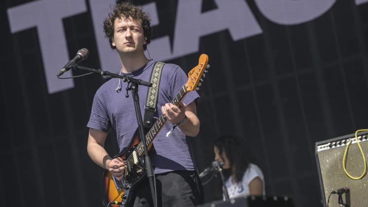 Musical Festival in Glasgow, UK - 20 Jun 2026 Lewis Whiting and Lily Fontaing of English Teacher performs live on stage at Glasgow Green. Glasgow United Kingdom Copyright: xStuartxWestwoodx xSOPAxImagesx SWESTWOOD22