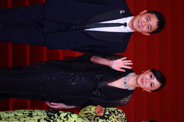 SHANGHAI, CHINA - JUNE 20: Actor Tony Leung Chiu-wai and actress Carina Lau Kar-ling arrive at the red carpet of the closing ceremony for the 28th Shanghai International Film Festival on June 20, 2026 in Shanghai, China.  Copyright: xVCGx 111649518348