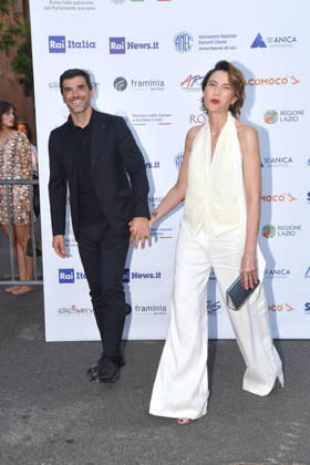 IPA85908760 - Rome, Via Veneto, 2026 Pellicola D Oro Award; Pictured: Anna Foglietta and Paolo Sopranzetti  Copyright: xVincenzoxLandix xVincenzoxLandix 85908760