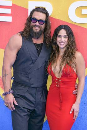 Supergirl UK Fan Event Jason Momoa and Adria Arjona attend the Supergirl UK Sneak Peek Fan Event Adria Arjona is wearing a red Roberto Cavalli gown at the Cineworld cinema, Leicester Square, London. 18th June 2026.  Copyright: xAndrewxSimsx NINTCHDBPICT001090072168